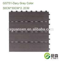 Interlocking DIY tiles wood plastic DIY tiles