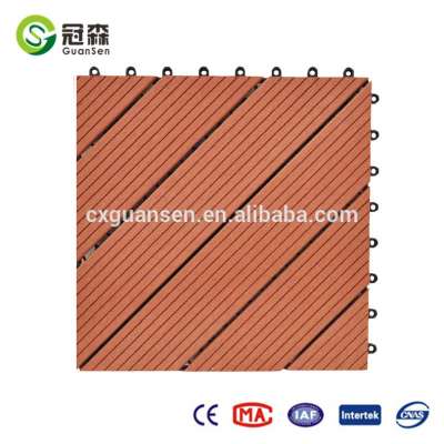 2017 NEW! outdoor garden DIY tiles wood plastic composite deck