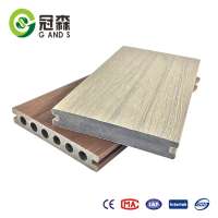 2018 co-extrusion wpc outdoor waterproof extruded WPC wood plastic composite decking floor