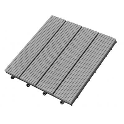 Wood& Plastic Composites 12"X12" deck tiles interlocking floor